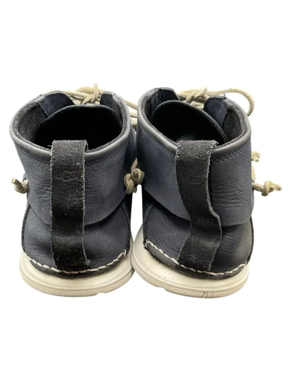Ugg Blue Suede Chucka Shoes Sz 12 Moc Beach Leather Style# 10015002 Mens